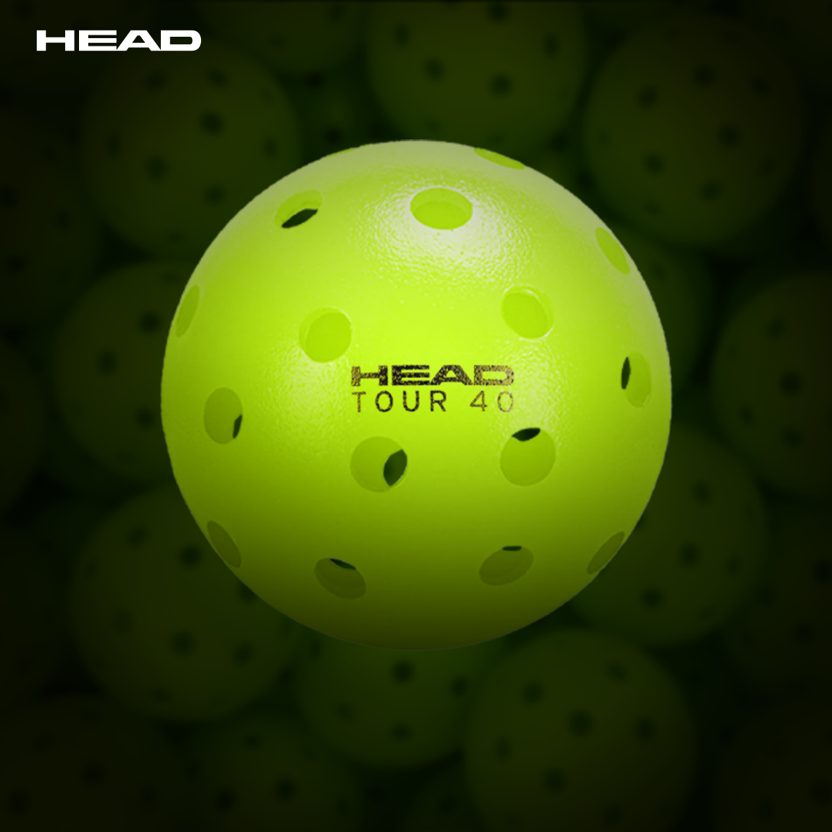 HEAD Tour 40 Pickleballs - 3 Ball Pack